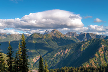 Super sunny and diverse mountains