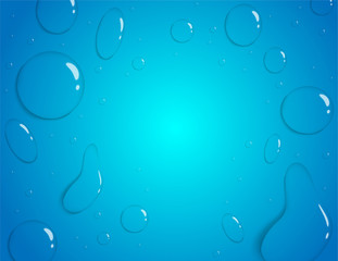 Raindrops or vapor trough on blue background. ,light and shadow .Vector, illustration.