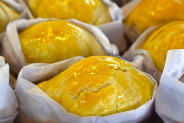  Sweets come in many flavors and tastes. In the bakery shop just made new and just took out of the fragrant and delicious stove