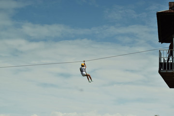 The zip-line Jungle File activity is a challenging and exciting activity for people who like slaughtering.