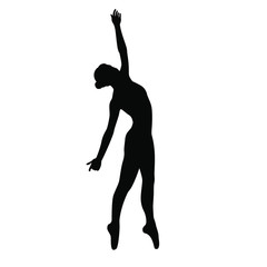 ballet dancer poses silhouette