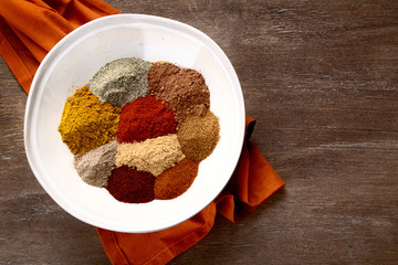 Different kind of spices