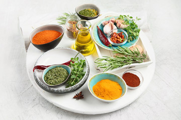 Fresh and dried herbs and spices