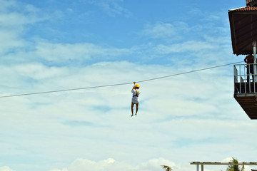 The zip-line Jungle File activity is a challenging and exciting activity for people who like slaughtering.
