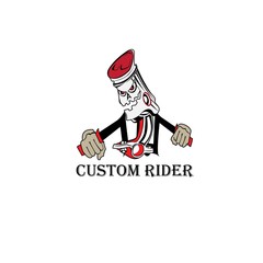 custom rider logo symbol illustration vector
