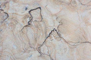 Beige rock wavy texture abstract background closeup