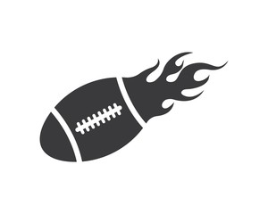 rugby ball icon vector illustration design