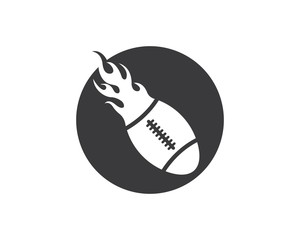 rugby ball icon vector illustration design