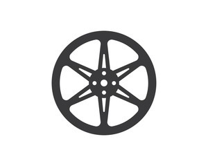 Obraz premium wheel icon logo illustration vector template