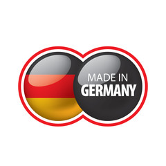Germany flag, vector illustration on a white background
