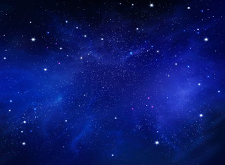 Obraz na płótnie Canvas Night sky - Universe filled with stars, nebula and galaxy. Abstract background