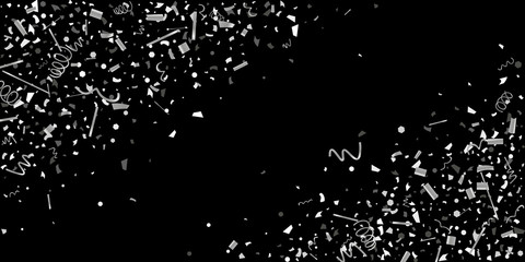 Silver shine texture on a black background.
