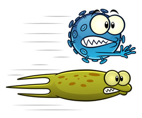 Virus and bacteria going away