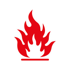 flammable icon vector design template