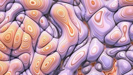 Naklejka premium Colorful volumetric abstract background with texture. 3d illustration, 3d rendering.