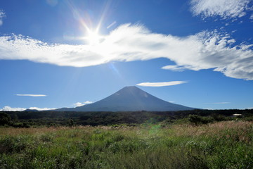 Mt.Fuji and summer clouds