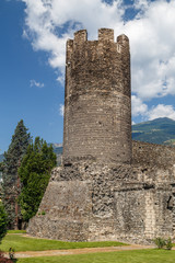 Ancient and medieval fortifications of Aosta town, Italy