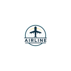Airline logo design - plane aviation space