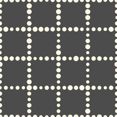 Fototapeta premium Seamless Grid Pattern. Vector Monochrome Lattice Background