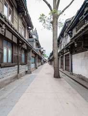 The scenery of Huanglongxi ancient town in Chengdu, Sichuan Province, China