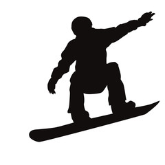 Snowboarding Silhouette
