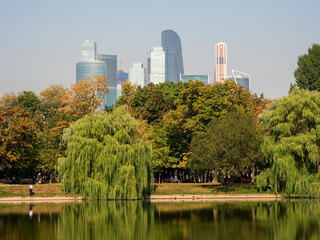 Fototapeta premium Moscow, Novodevichy pond.