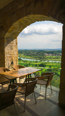 Restaurant With Beautiful View Landscape