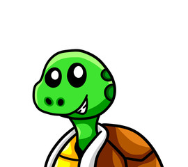 Funny Stylized Turtle