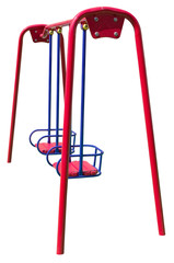 New seesaw on a children's playground