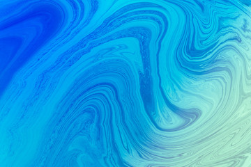 Abstract Blue Acrylic pour Liquid marble surfaces Design.