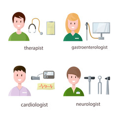 Vector design of hospital and healthcare logo. Set of hospital and health stock vector illustration.