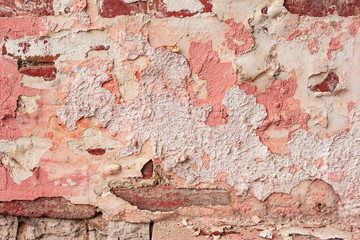 Texture of a concrete wall with cracks and scratches which can be used as a background