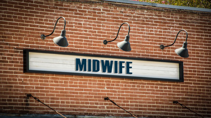 Street Sign to Midwife