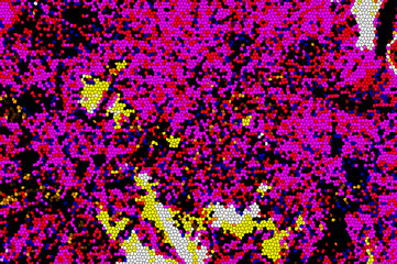 Fantasy colored mosaics leaf