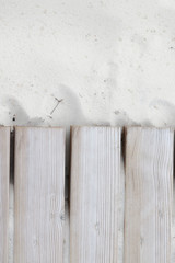 wooden pathway on the beach