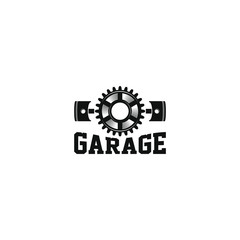 Garage logo piston element automotive