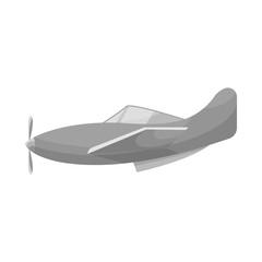 Fototapeta na wymiar Vector design of aeroplane and space symbol. Set of aeroplane and aerial stock vector illustration.