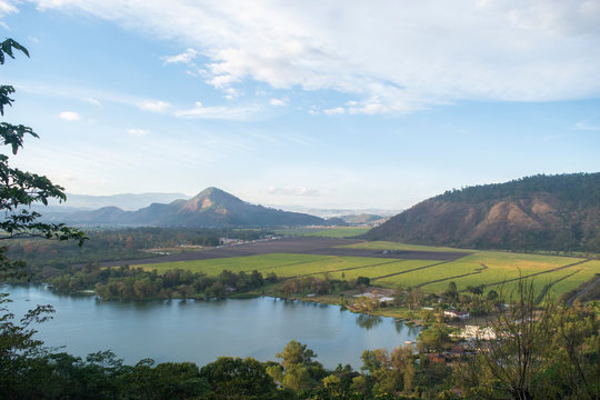 A view over lake Amatitlan, Guatemala