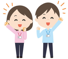 女性　男性　やる気　仕事