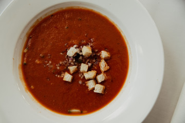 close up on stuffed baked mushroom, portabello