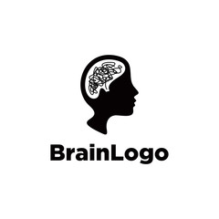 Human head with distracted mind, Brain, Creative mind, learning and design icons. Man head, people symbols