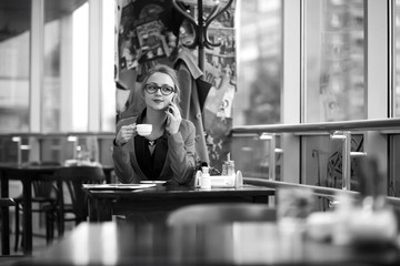 Beautiful woman at a business meeting