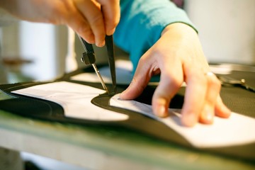 shoesmaker in studio shoes maker shoe leather craftsman