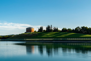 Wide View of Woodland Reservoir at Syracuse, New York