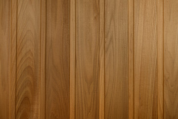 Brown wooden planks surface. Wall from the lining.