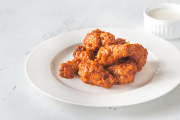 Bowl of buffalo wings