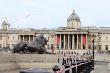 The National Gallery à Trafalgar Square, musée d'oeuvres d'art, Londres, Royaume Uni