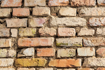Brick wall in the house as abstract background