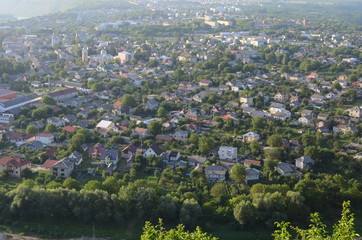 Zalishchyky town is a round island surrounded by a river