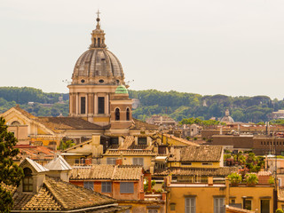 Obraz premium Aerial view of Rome, Italy